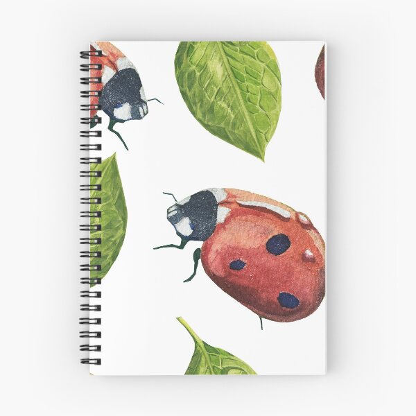 Item preview, Cute watercolor ladybug with wet green leaf designed and sold by NataBold.