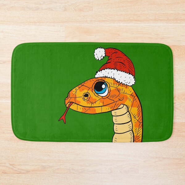Item preview, Christmas snake. happy pet snake with santa hat. designed and sold by JJadx.