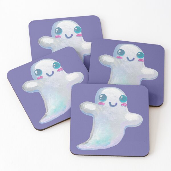 Item preview, Cute Kawaii Smiling Ghost designed and sold by RobertPhelpsArt.