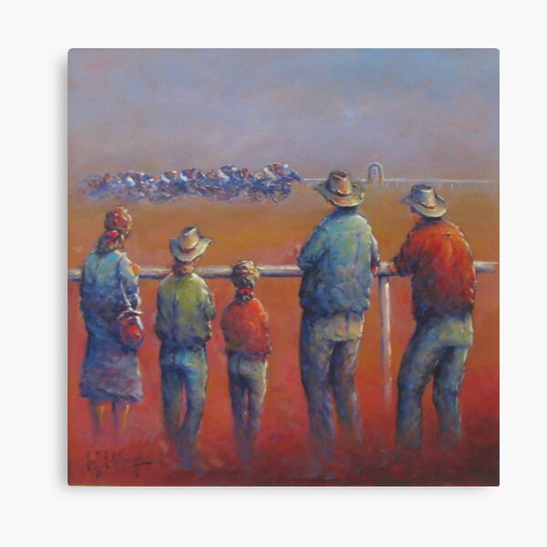 Last Race, Birdsville Canvas Print