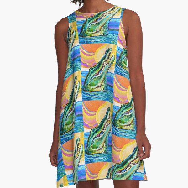 Big Ol' FLORIDA GATOR A-Line Dress