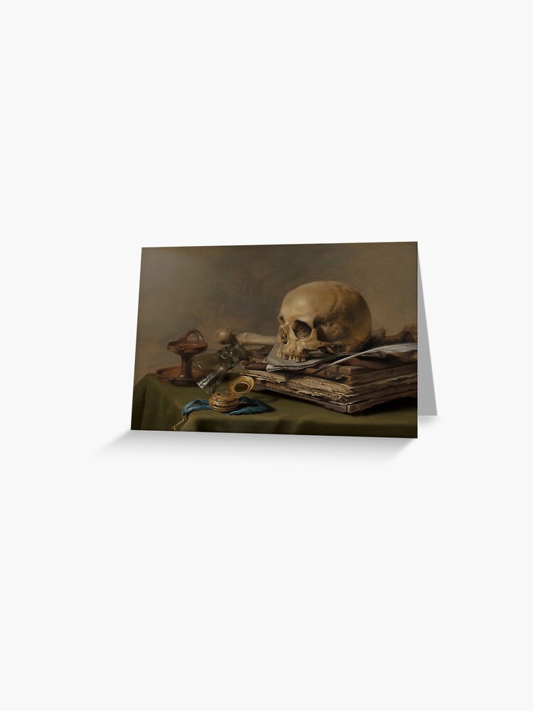 Vanitas Stillleben Von Pieter Claesz Grusskarte Von Liesjes Redbubble