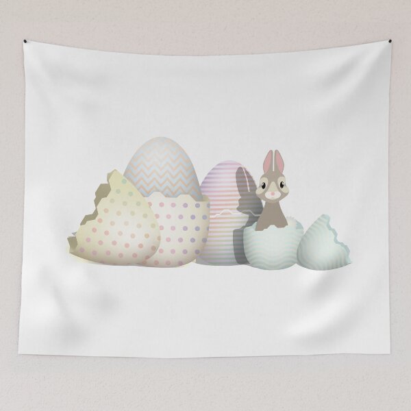 Item preview, Easter Bunny hatching from colored Easter Eggs  designed and sold by talgursmusthave.