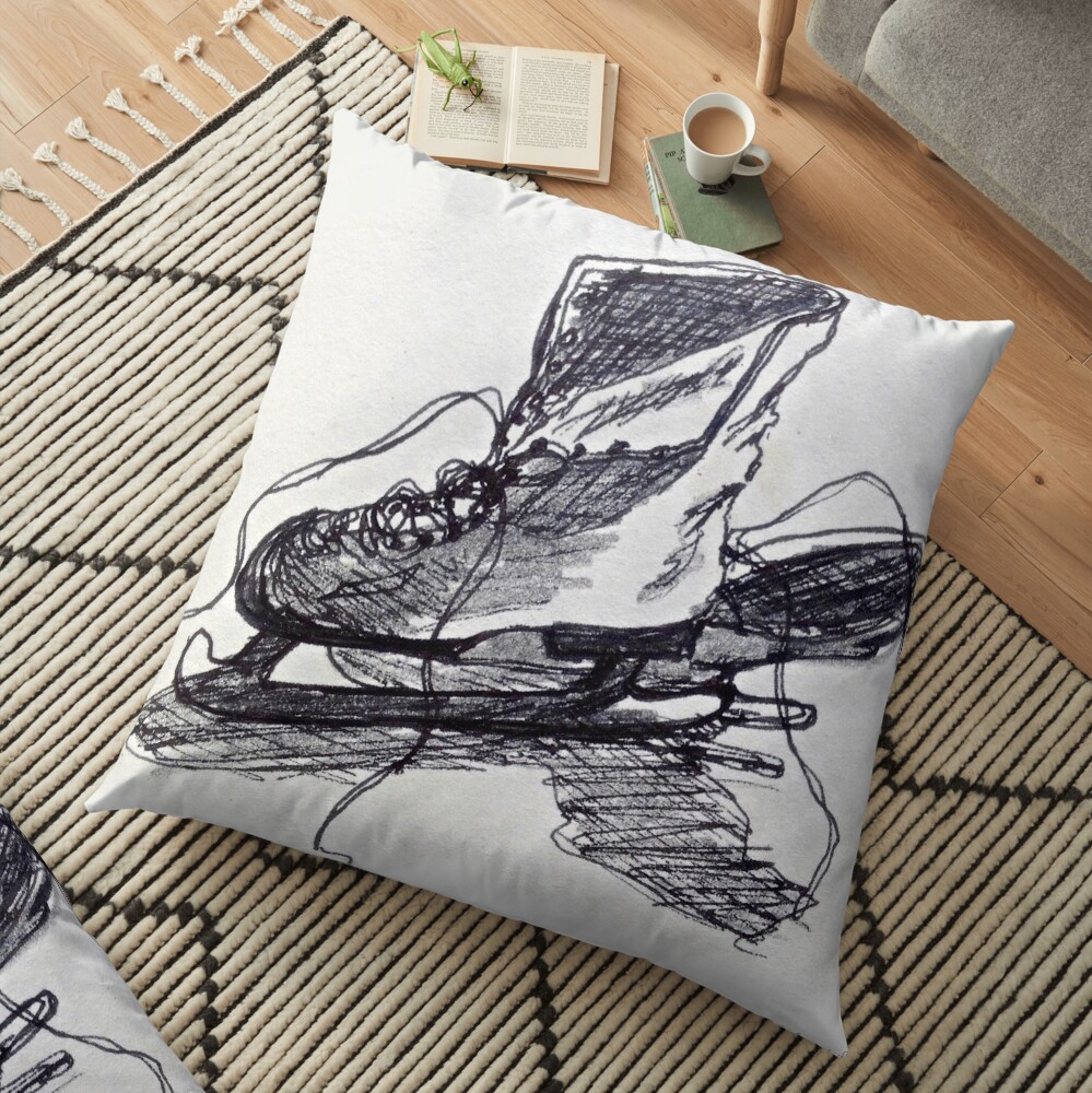 Nancy's Skates Floor Pillow