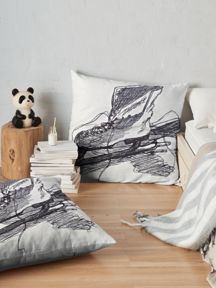 Alternate view of Nancy's Skates Floor Pillow