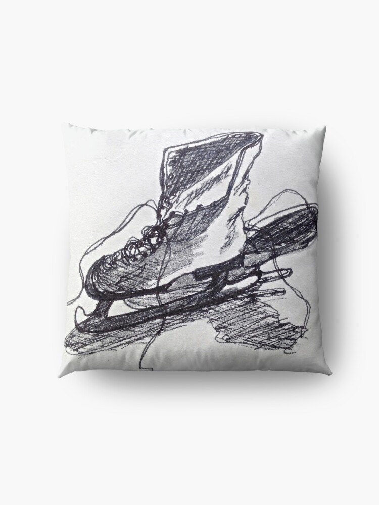 Alternate view of Nancy's Skates Floor Pillow