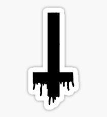 Satanic Cross Sticker