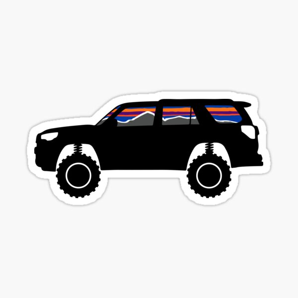 4Runner Retro Stripes Badge Toyota Vintage SR5 TRD Pro 5th Generation Sticker