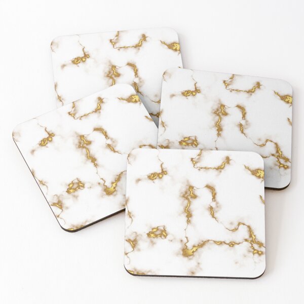 Item preview, White & gold marble print design  designed and sold by Heartistlove.