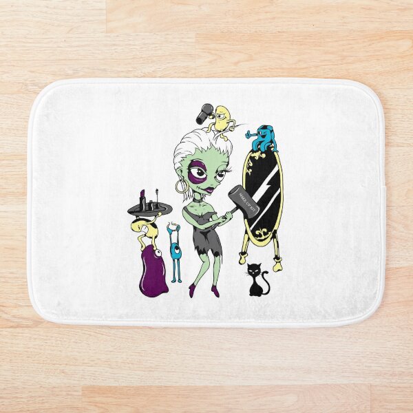 Scary Monsters Bath Mats Redbubble - roblox myths clown how to get free roblox promo codes