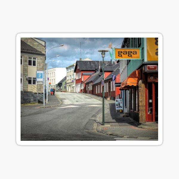 Item preview, Street Scene In Iceland designed and sold by Barry W  King.
