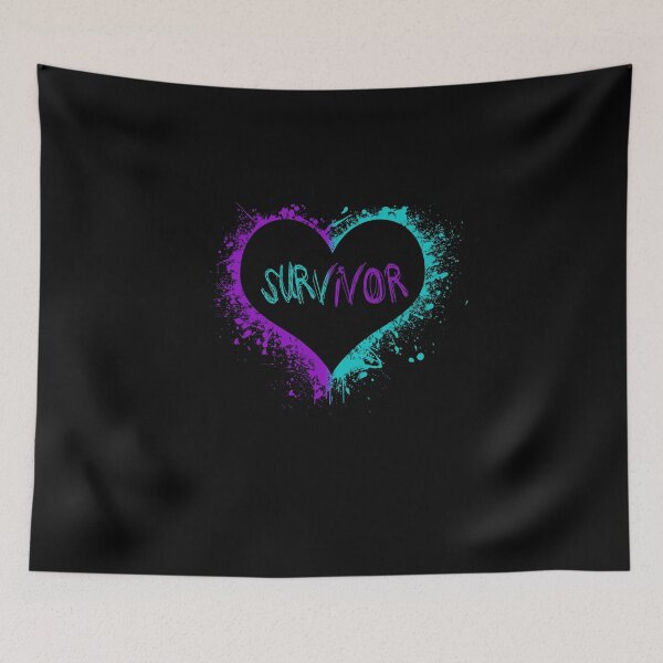 Item preview, Survivor Suicide Awarenss Heart designed and sold by theshirtinator.