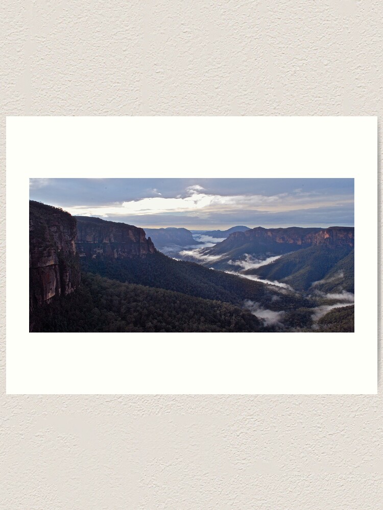 Alternate view of Govetts Leap Lookout. Art Print