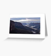 Govetts Leap Lookout. Greeting Card