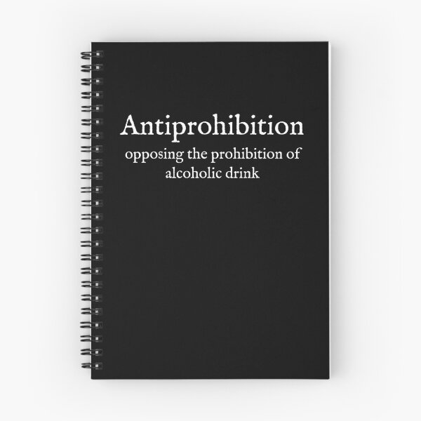 Item preview, A: Antiprohibition: English: White Text  designed and sold by WearYourWords.