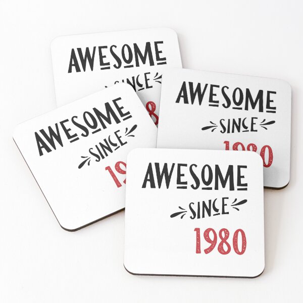 Artikelvorschau, awesome since 1980 entworfen und verkauft von Vectorqueen.