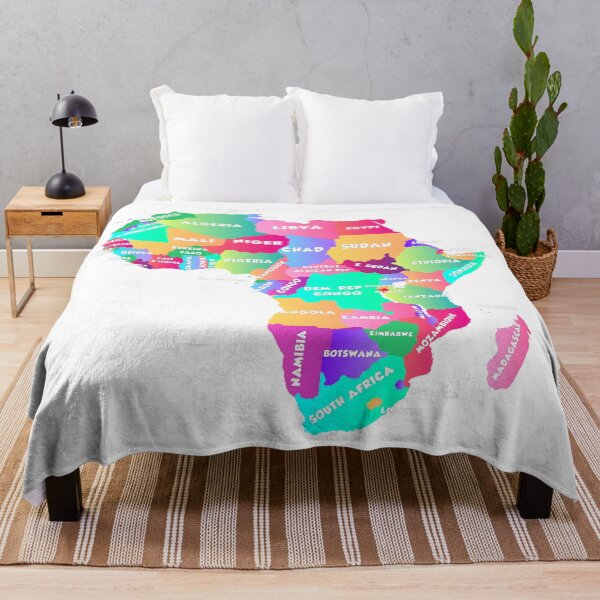 Item preview, Africa Continent map  the borders and the countries names designed and sold by mashmosh.
