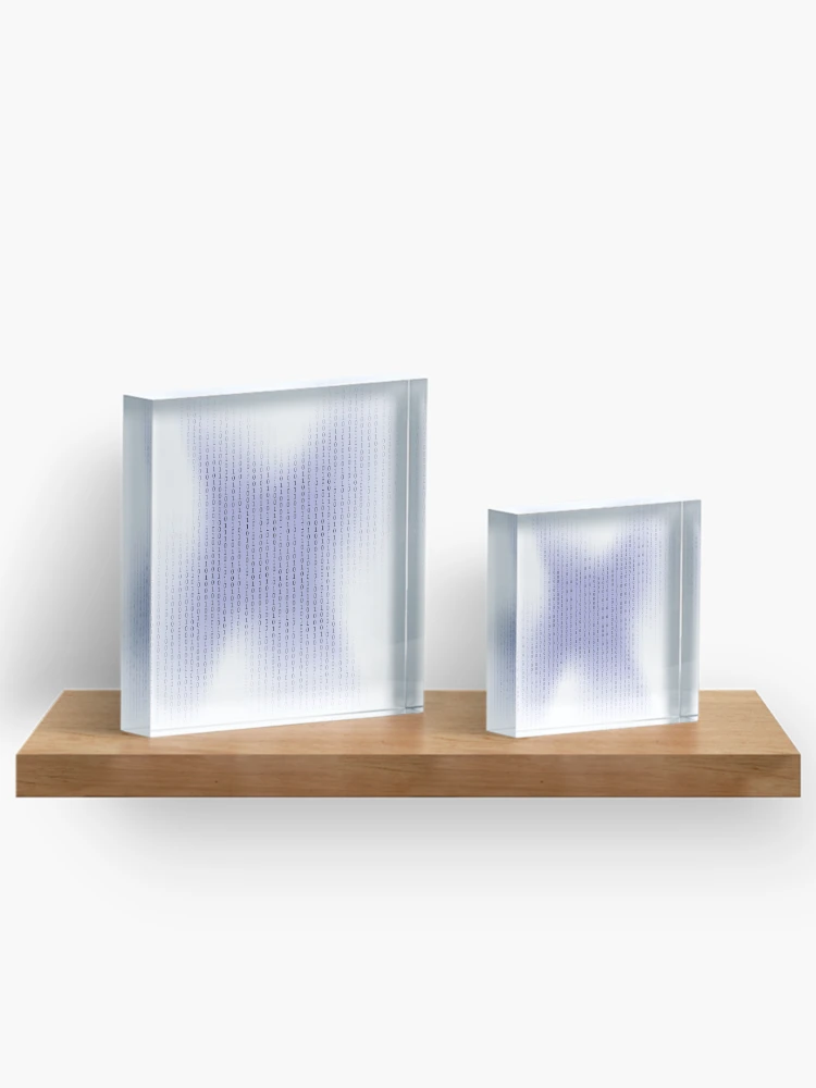 Thumbnail 3 of 5, Acrylic Block, Binary Code Background. Concept Binary Code Numbers. Algorithm Binary, Data Code, Decryption and Encoding. designed and sold by valeo5.