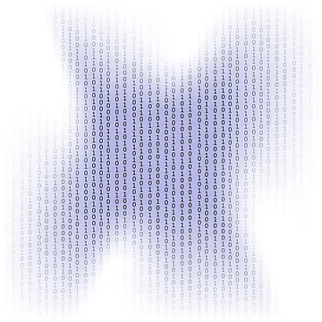 Artwork thumbnail, Binary Code Background. Concept Binary Code Numbers. Algorithm Binary, Data Code, Decryption and Encoding. by valeo5
