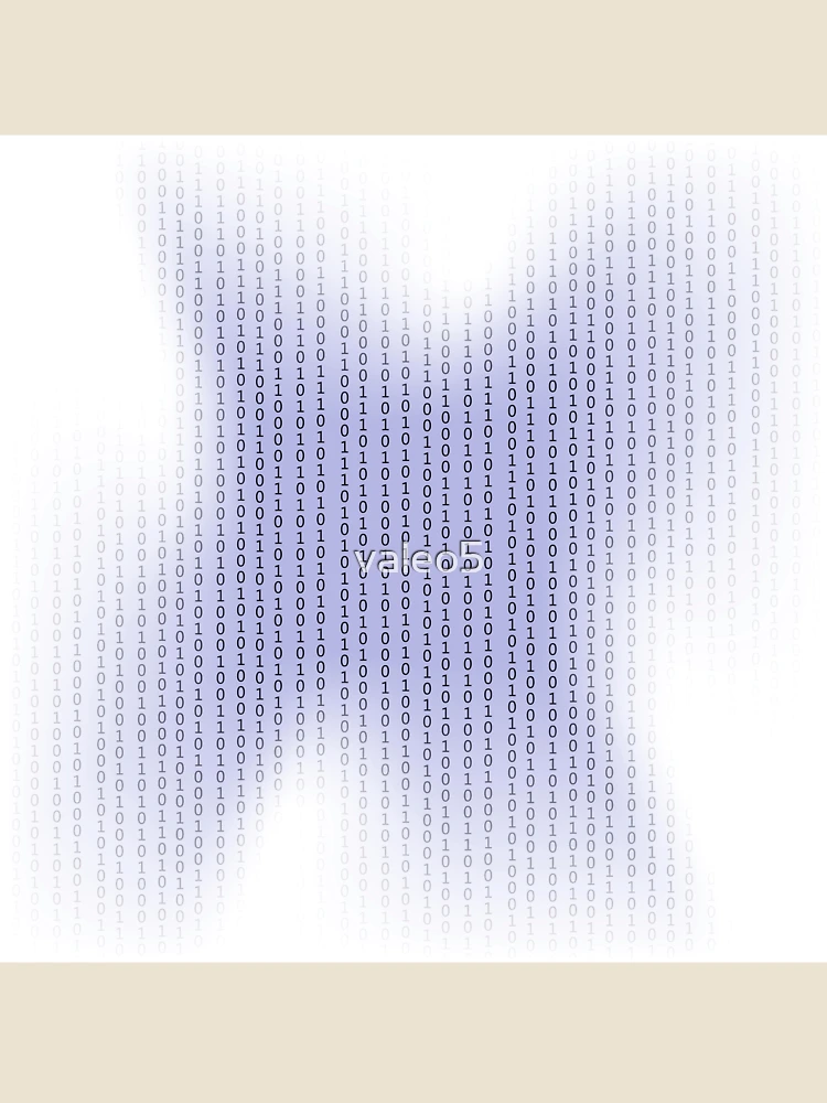 Thumbnail 4 of 4, Relaxed T-Shirt, Binary Code Background. Concept Binary Code Numbers. Algorithm Binary, Data Code, Decryption and Encoding. designed and sold by valeo5.