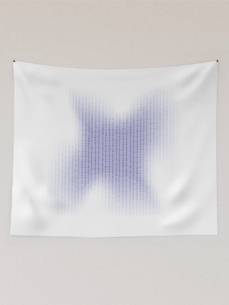 Thumbnail 2 of 3, Tapestry, Binary Code Background. Concept Binary Code Numbers. Algorithm Binary, Data Code, Decryption and Encoding. designed and sold by valeo5.