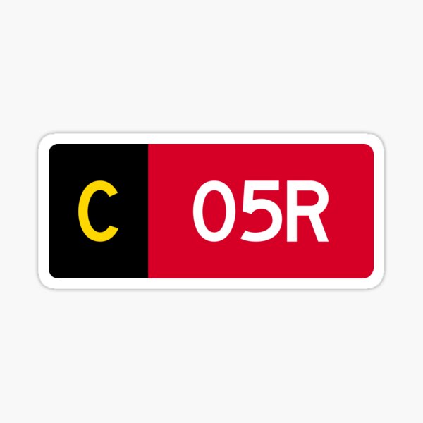 Holding Point Sign C 05R Sticker