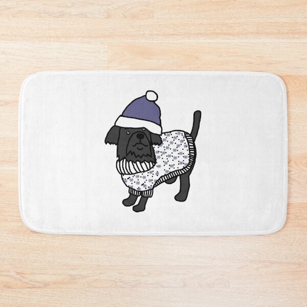 Item preview, Cute dog wearing a hat and winter sweater designed and sold by ellenhenry.