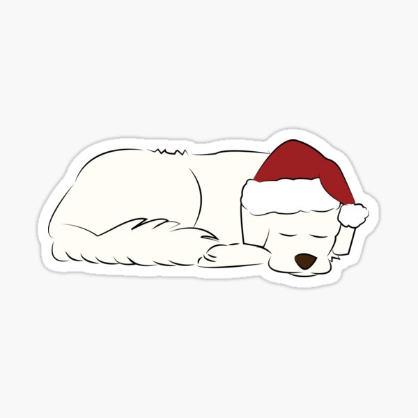 Item preview, Great Pyrenees Christmas Nugget -  Great Pyrenees Stickers, Mugs, Cards, Apparel, Tech, Gifts designed and sold by caroleighdeneen.