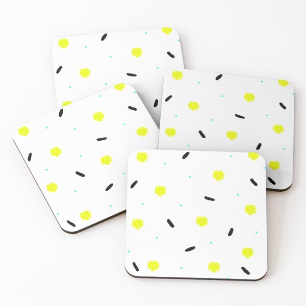 Item preview, Yellow brush dots designed and sold by whatafabday.