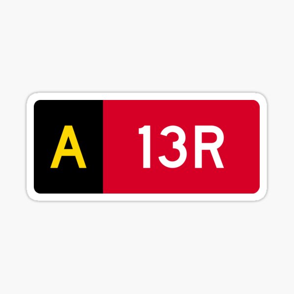 Holding Point Sign A 13R Sticker