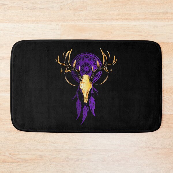 Item preview, Wild deer mandala with feathers. designed and sold by emphatic.