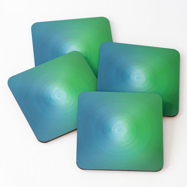 Item preview, Abstract #10 - blue and green whirlpool designed and sold by gemgemshop.