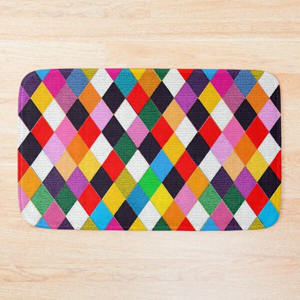 Item preview, MARDI GRAS HARLEQUIN PATTERN Colorful Carnival Diamonds by Bulgan Lumini designed and sold by BulganLumini.