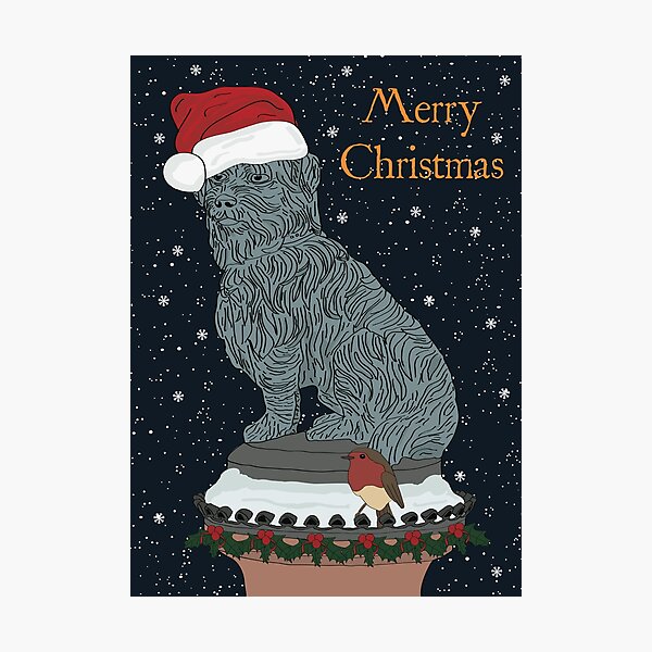Item preview, Edinburgh themed Christmas card greyfriars bobby designed and sold by artbymikeewing.