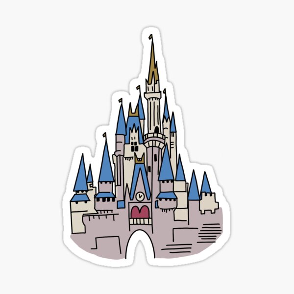 Fairytale Magic Castle Vector Artwork - Disney - Sticker