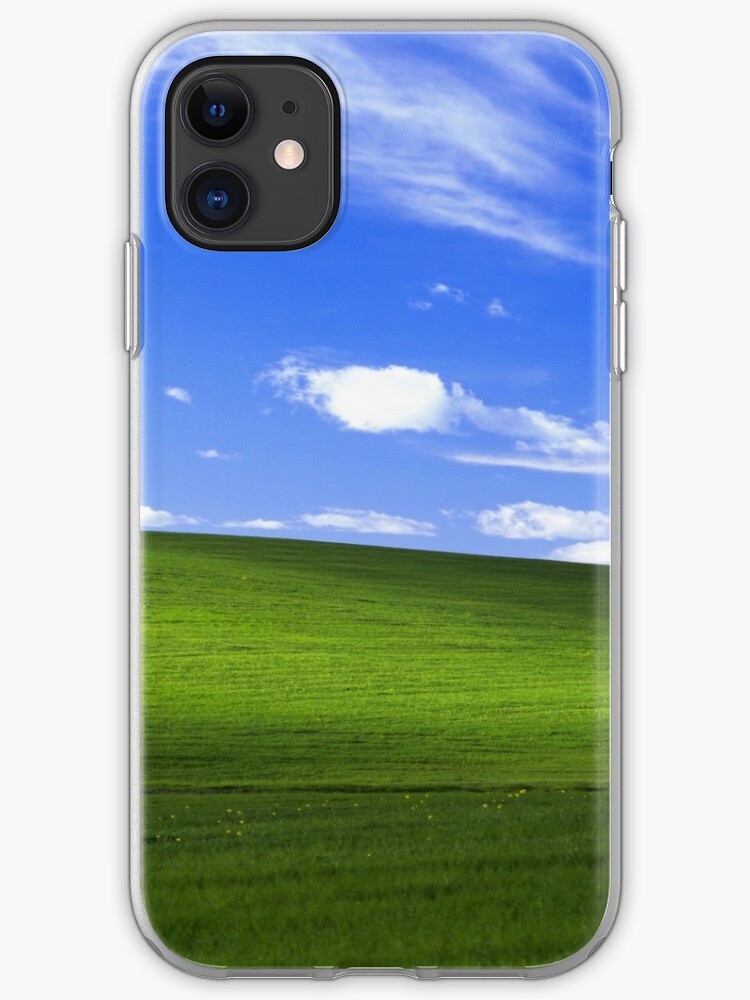 Windows Xp Bliss Wallpaper Iphone Case Cover By Fallput Redbubble