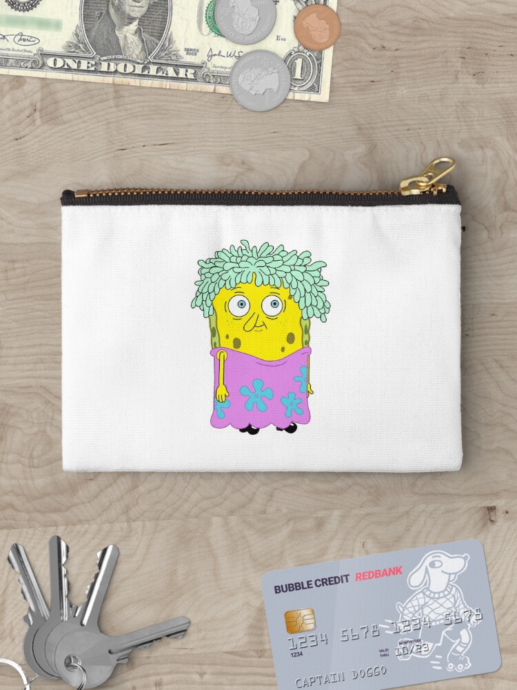 spongebobs wife with shower cap and towel Zipper Pouch for Sale by  sexypotato