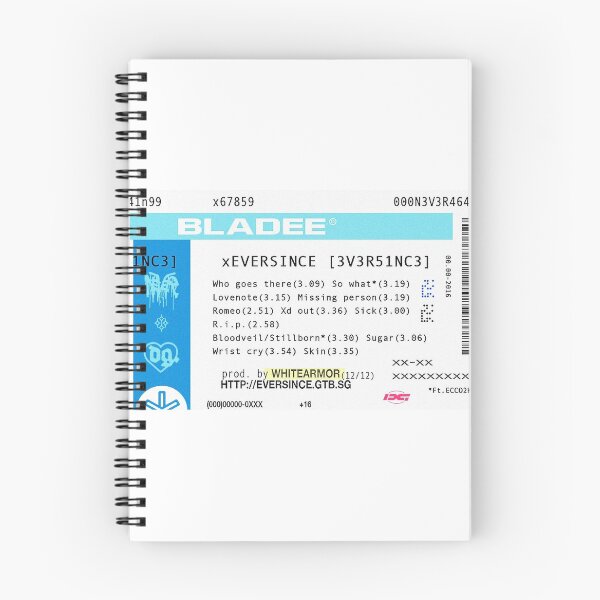 Item preview, Bladee Eversince Ticket designed and sold by fakedrain.