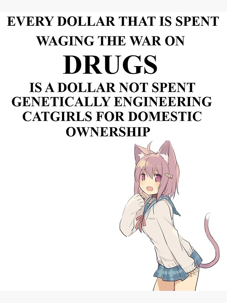 Petition · End war on drugs! Spend funds on genetically engineering catgirls  for domestic ownership! ·