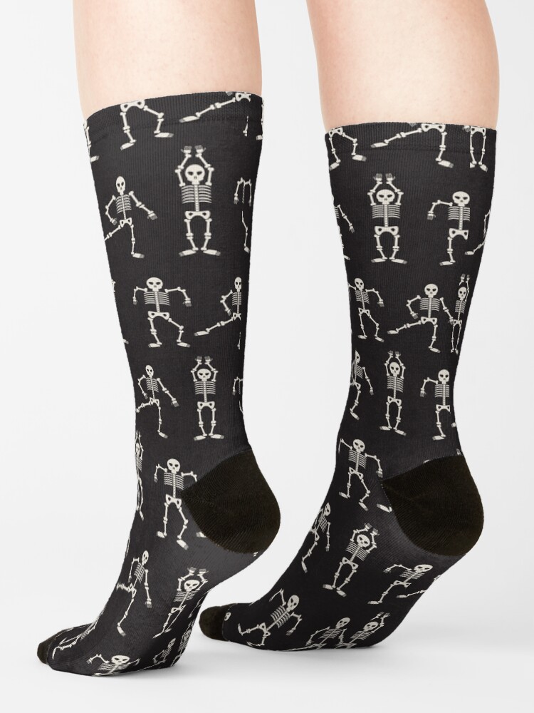 Alternate view of Dancing Skeletons Socks