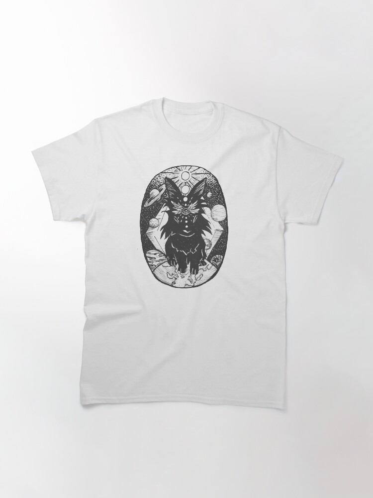 Alternate view of Third Eye Universe Spiritual Crystal Bunny Classic T-Shirt
