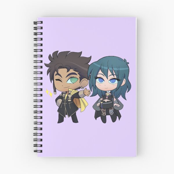 Item preview, Byleth (F!Byleth) and Claude - Fire Emblem Three Houses - Chibi Cuties designed and sold by kickgirl.