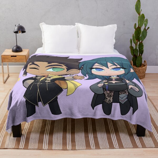 Item preview, Byleth (F!Byleth) and Claude - Fire Emblem Three Houses - Chibi Cuties designed and sold by kickgirl.