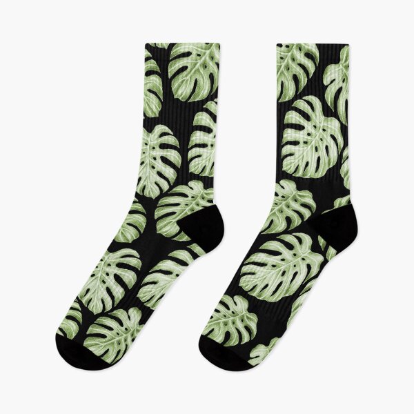 Item preview, Monstera Deliciosa Greenery Pattern designed and sold by Ivy Lily Art.