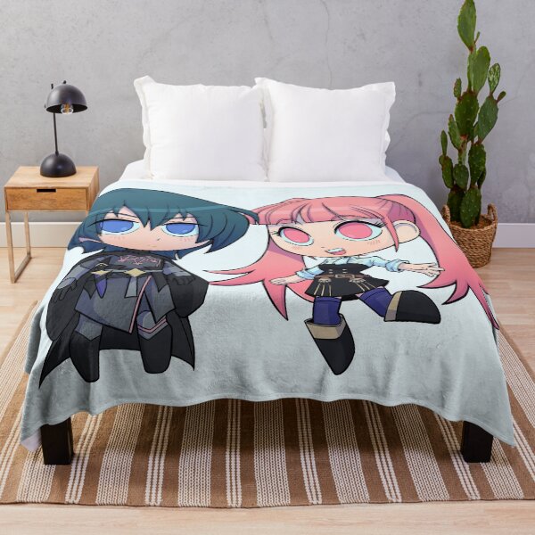 Item preview, Byleth (M!Byleth) and Hilda - Fire Emblem Three Houses - Chibi Cuties designed and sold by kickgirl.