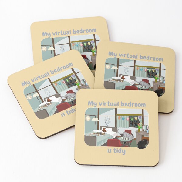 Item preview, Tidy Virtual bedroom filled with kitties designed and sold by DAscroft.