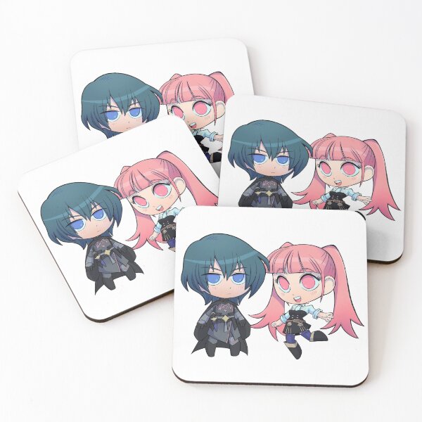 Item preview, Byleth (M!Byleth) and Hilda - Fire Emblem Three Houses - Chibi Cuties designed and sold by kickgirl.