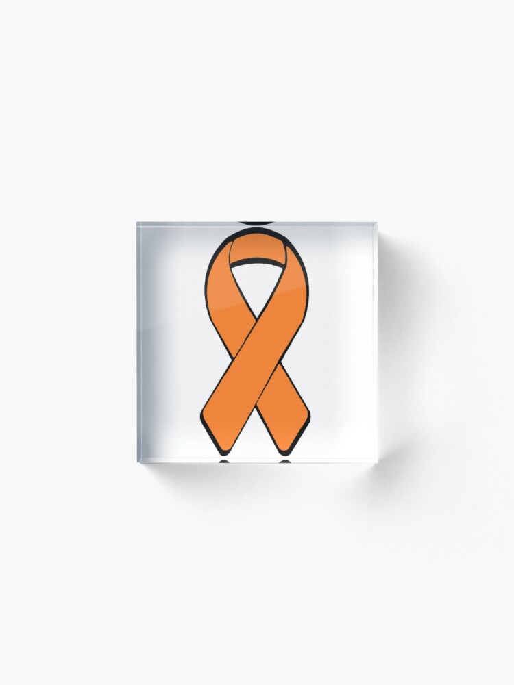 Leukemia Awareness Ribbon 2 Acrylic Block For Sale By Rjburke24   Abf,4x4,x750 Pad,750x1000,f8f8f8 