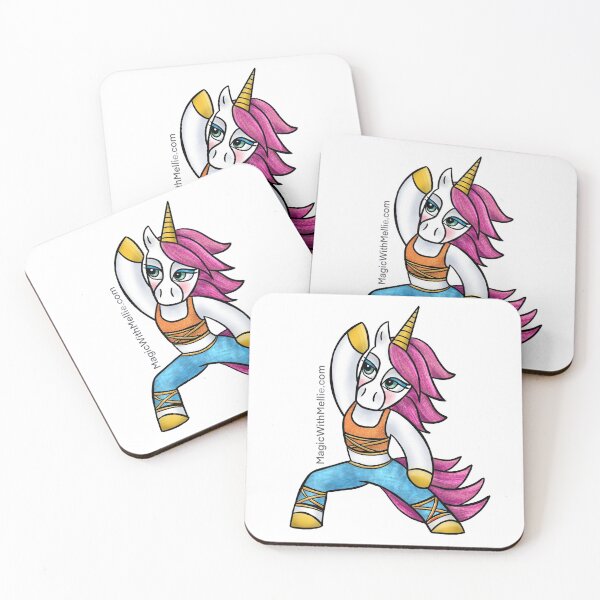 Item preview, Yoga Warrior Unicorn - Original Illustration designed and sold by Melanie Test.