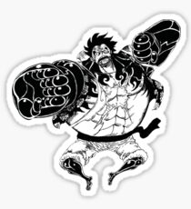 Luffy Gear 4 Stickers | Redbubble